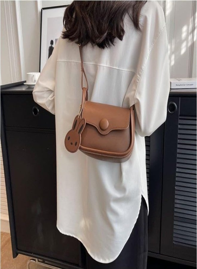 HaveGlam Designer Bunny Crossbody Sling Bag, Faux Leather, Available in Black and Brown - Image 3